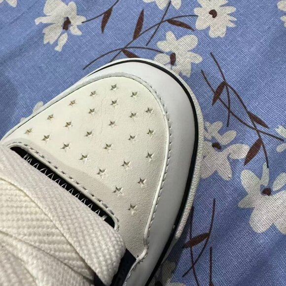 White Amiri Patchwork Leather Sneakers - Picture 10 of 10